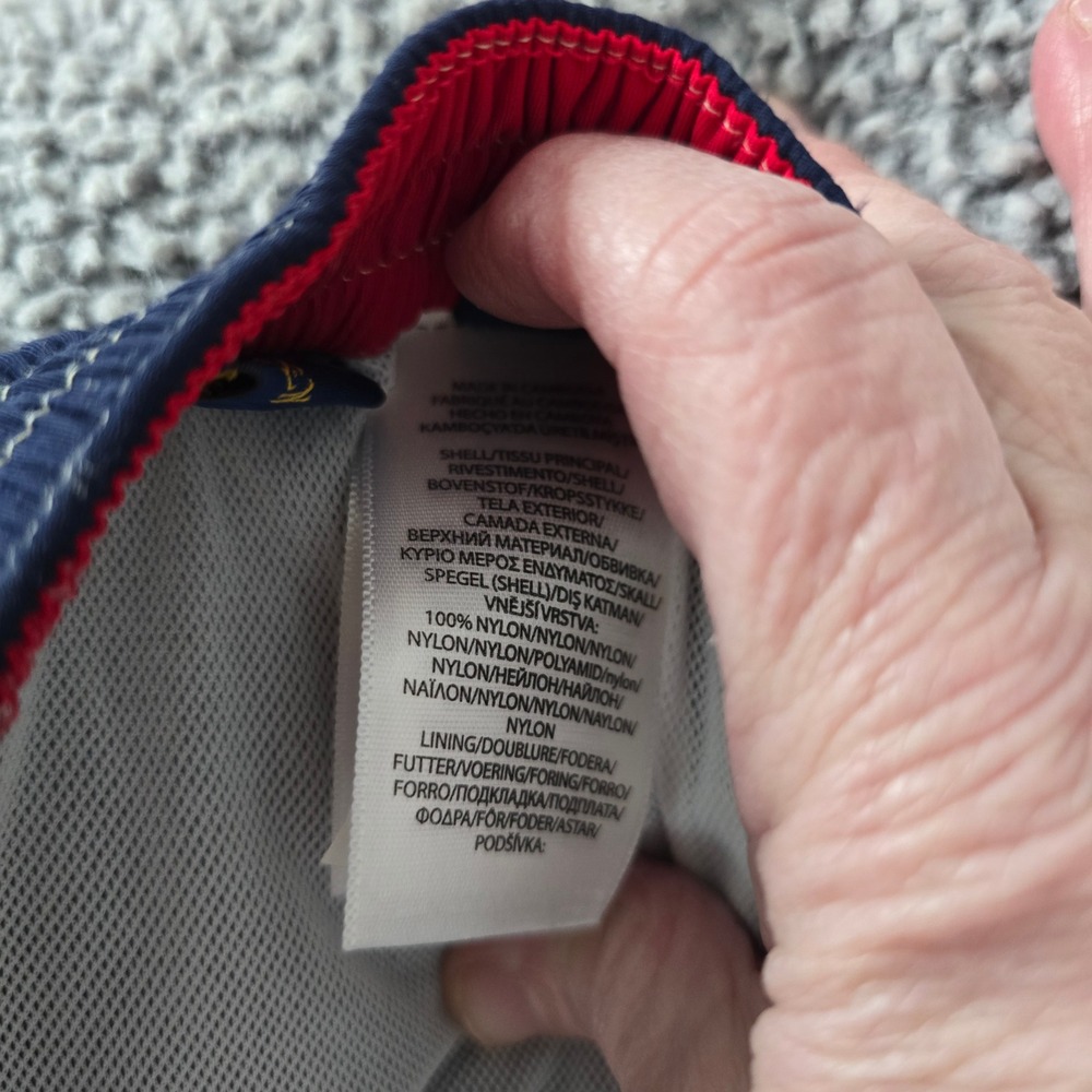 Polo‎ Ralph Lauren Navy Blue Cargo Pocket Swim Trunks Men's Medium - Picture 8 of 10